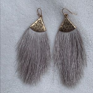 Cute grey Gold Dangling Earings